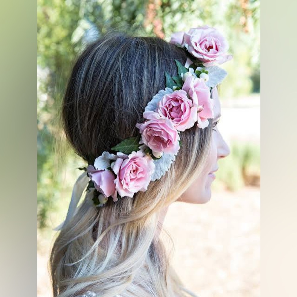 Pink Flower Crown